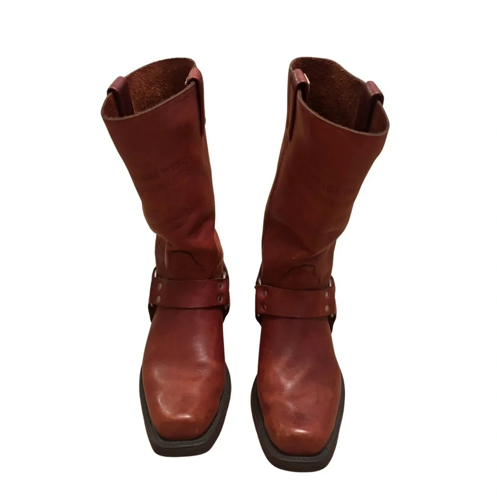 Canada West Brown Leather Boots - Picture 2 of 4